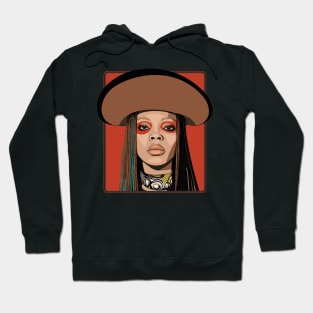 Erykah Badu / Retro Illustration Hoodie